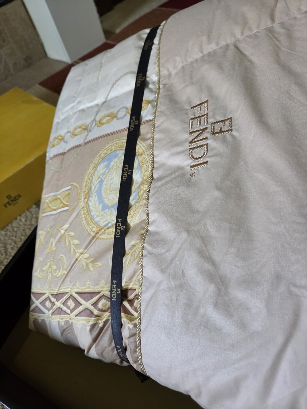 Authentic Fendi Luxury Light Comforter in Box 150cm*210cm- 59inches*82inches - Picture 6 of 8